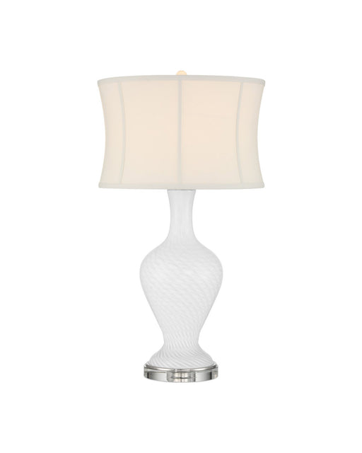 Zeta Table Lamp in White / Clear