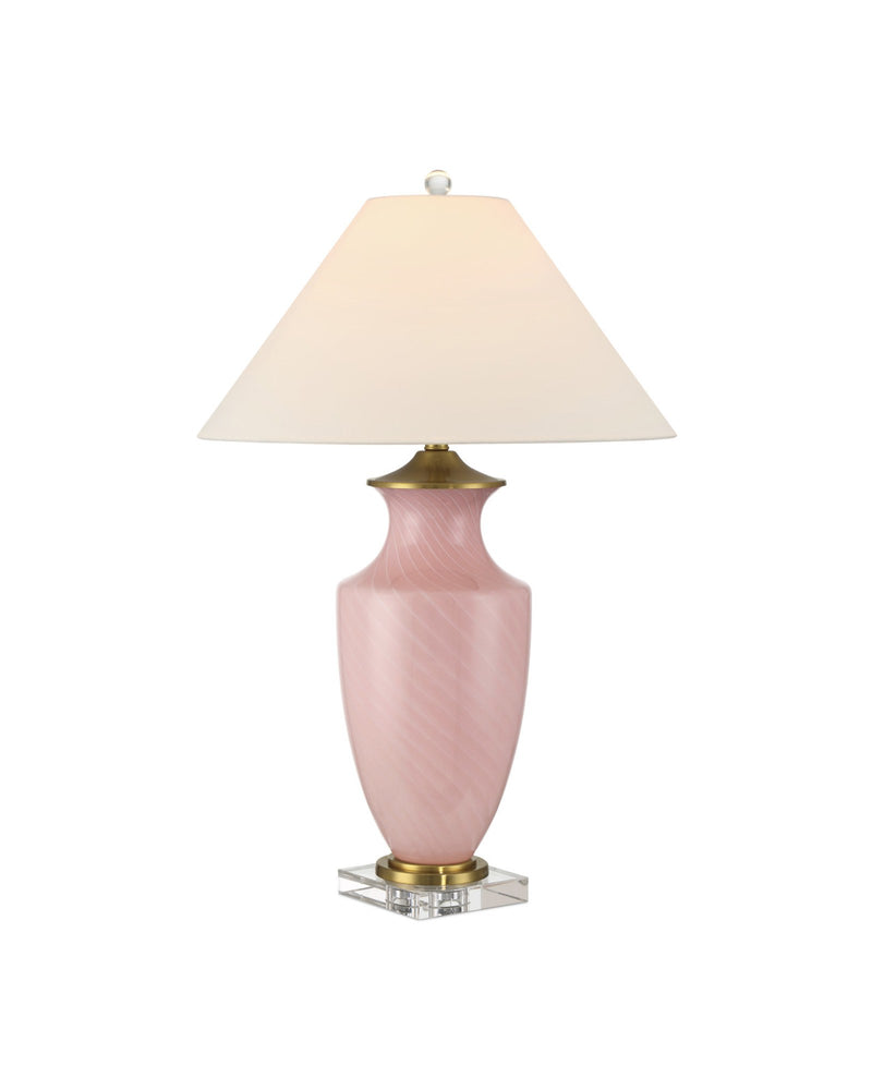 Lucy Table Lamp in Pink / Clear
