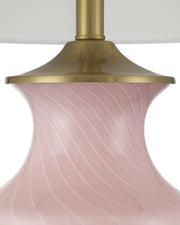 Lucy Table Lamp in Pink / Clear