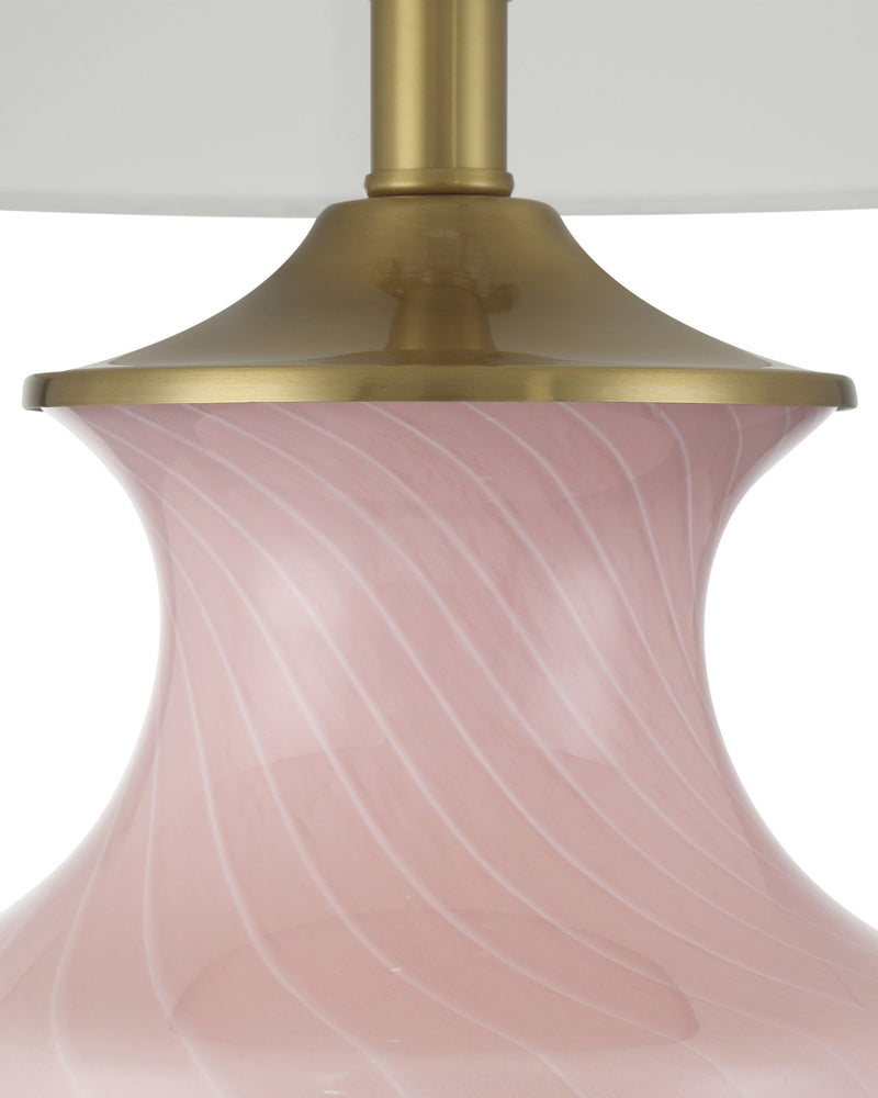 Lucy Table Lamp in Pink / Clear