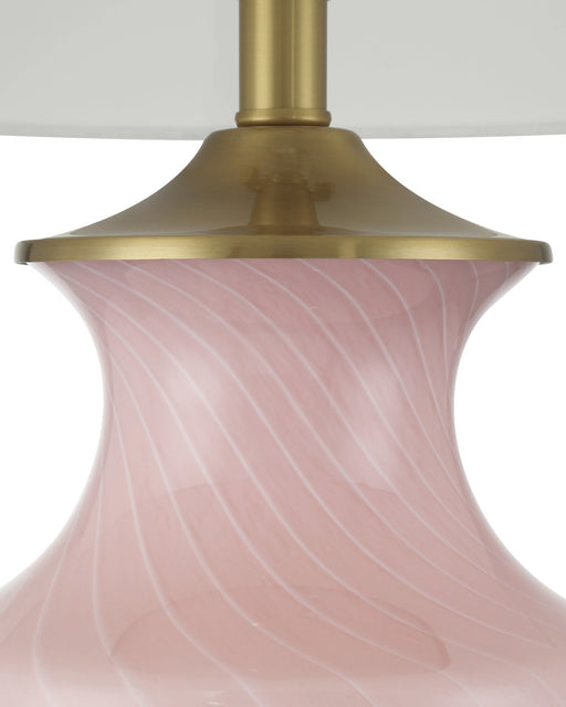 Lucy Table Lamp in Pink / Clear
