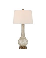 Bombon Table Lamp in Pale Brown / Off-White / Antique Brass