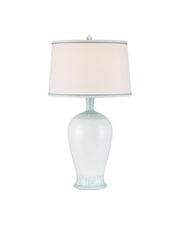 Ketty Table Lamp in White / Light Blue