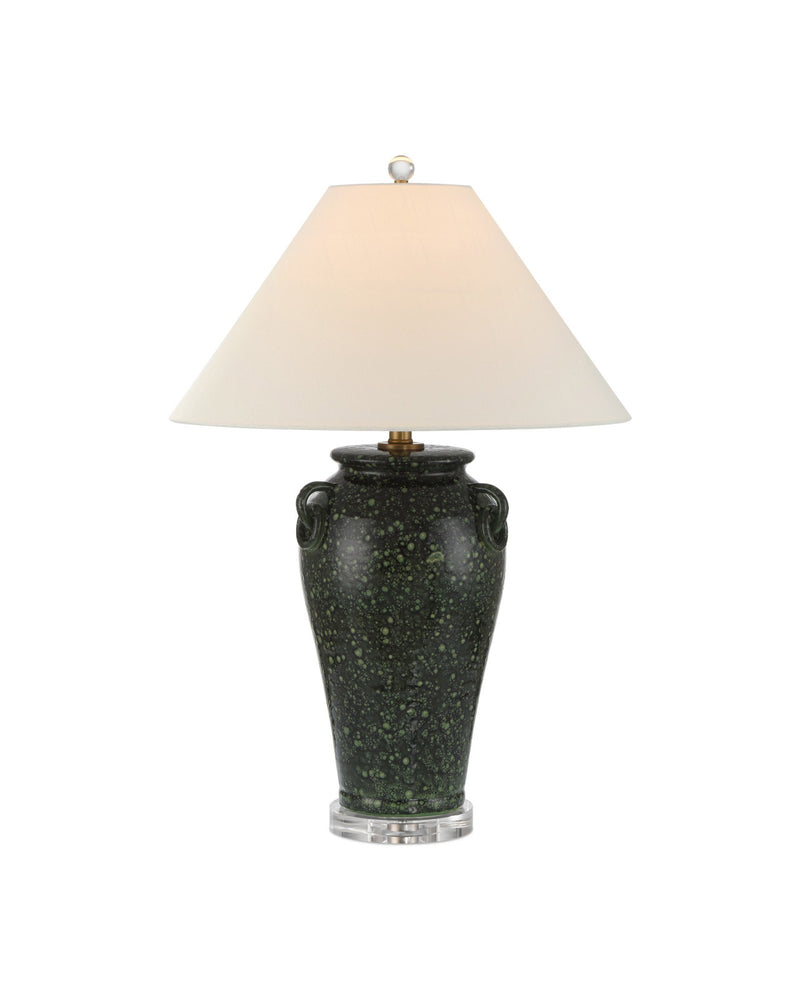Junko Table Lamp in Green / Clear