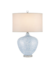 Tinney Table Lamp in Blue / Clear