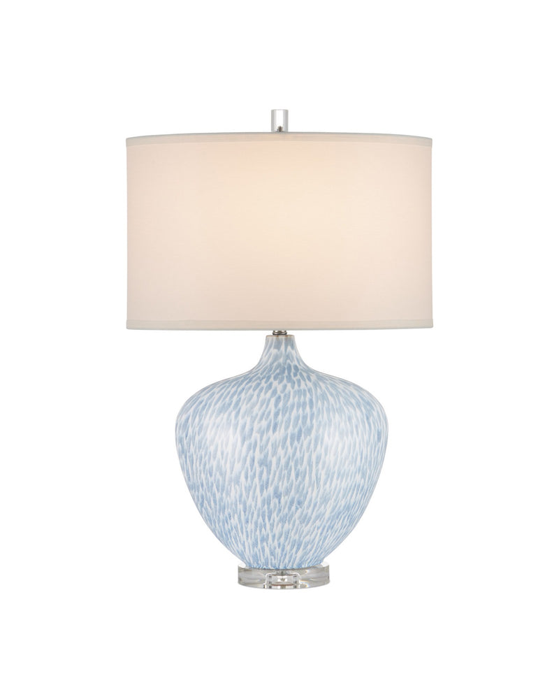 Tinney Table Lamp in Blue / Clear