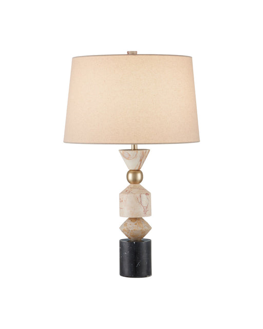 Seguso Table Lamp in Natural / Black / Brass