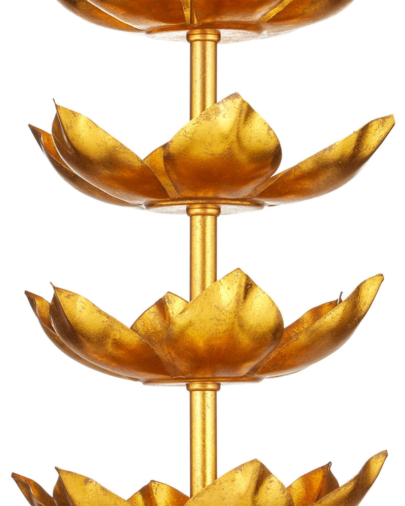 Awakening Table Lamp in Gold Leaf