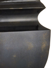 Balustrade Table Lamp in Distressed Light Black