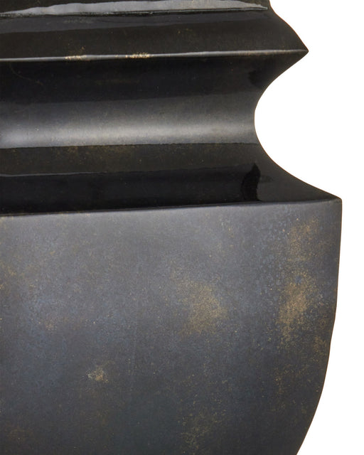 Balustrade Table Lamp in Distressed Light Black
