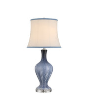 Zeta Table Lamp in Gray Blue / Clear