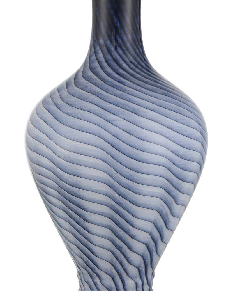 Zeta Table Lamp in Gray Blue / Clear