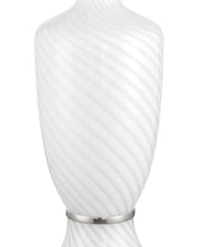 Classico Table Lamp in White / Clear / Polished Nickel