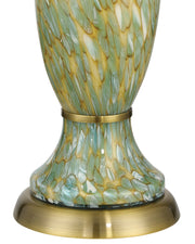 Classico Table Lamp in Green / Beige / Antique Brass