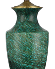 Claude Table Lamp in Green / Antique Brass