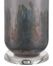 Lewes Table Lamp in Gray / Clear / Polished Nickel