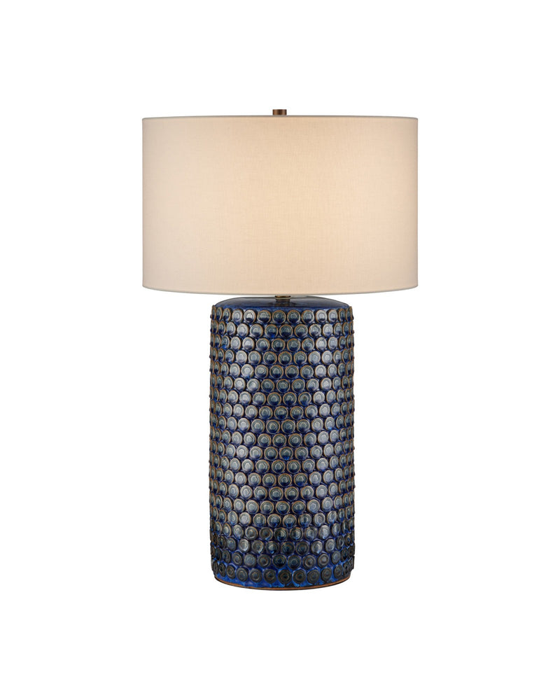 Lunares Table Lamp in Dark Blue Reactive