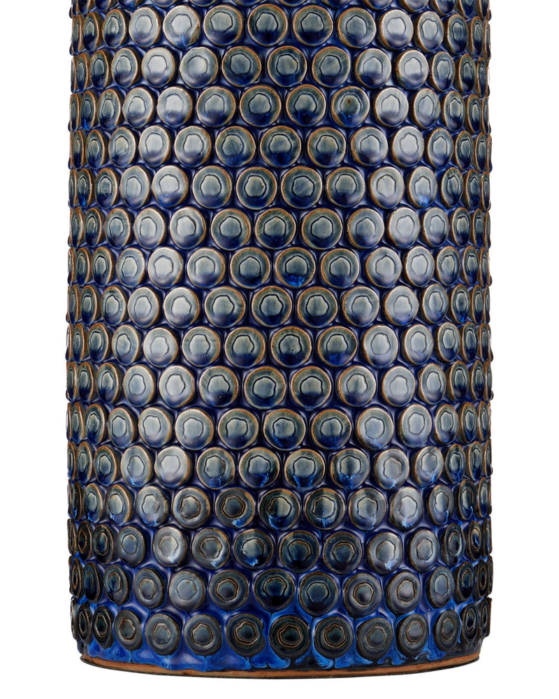 Lunares Table Lamp in Dark Blue Reactive