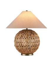 Casimer Table Lamp in Natural / Brass