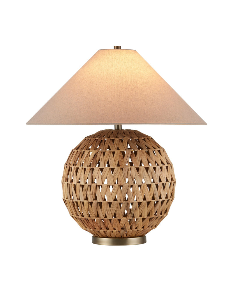Casimer Table Lamp in Natural / Brass