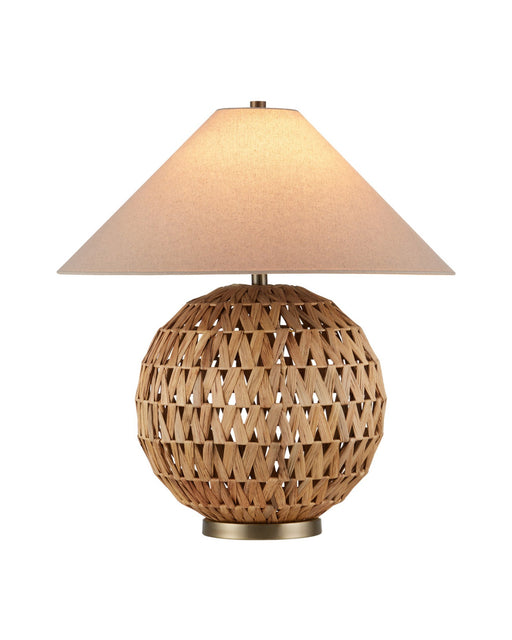 Casimer Table Lamp in Natural / Brass