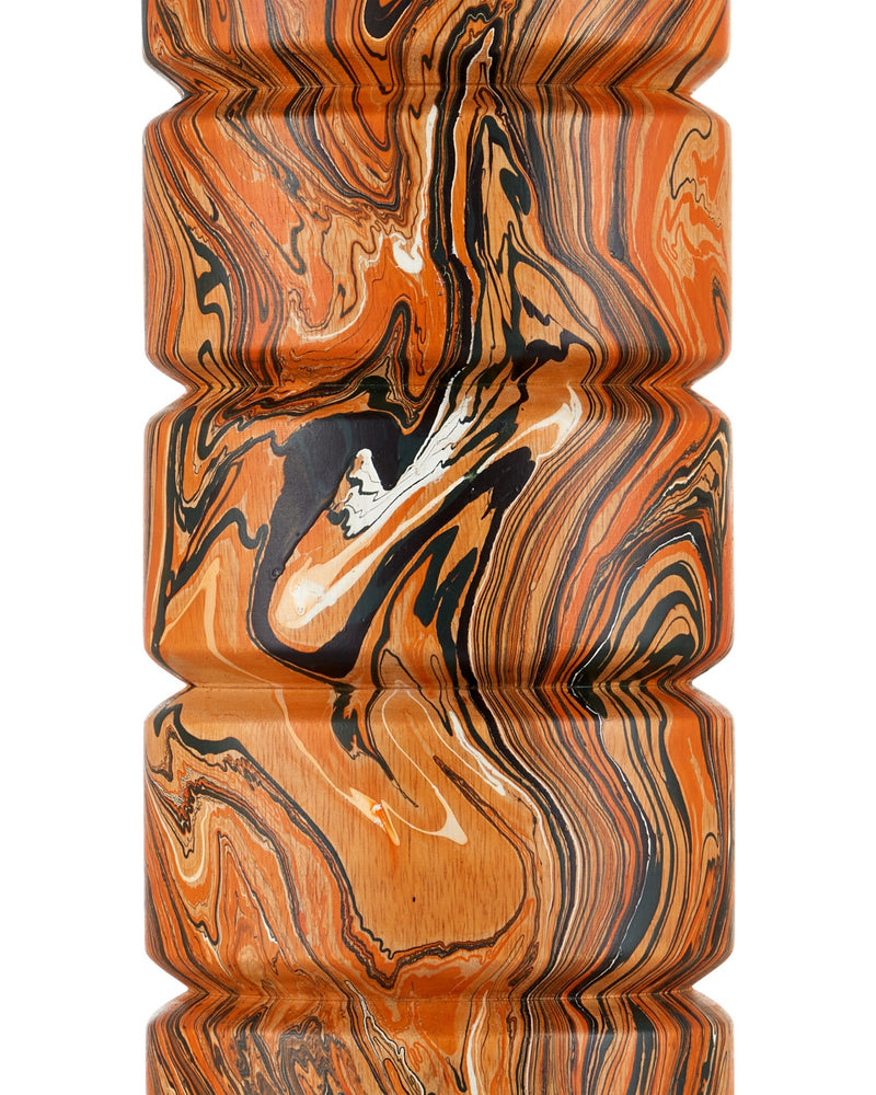 Crantock Table Lamp in Marbelized Orange