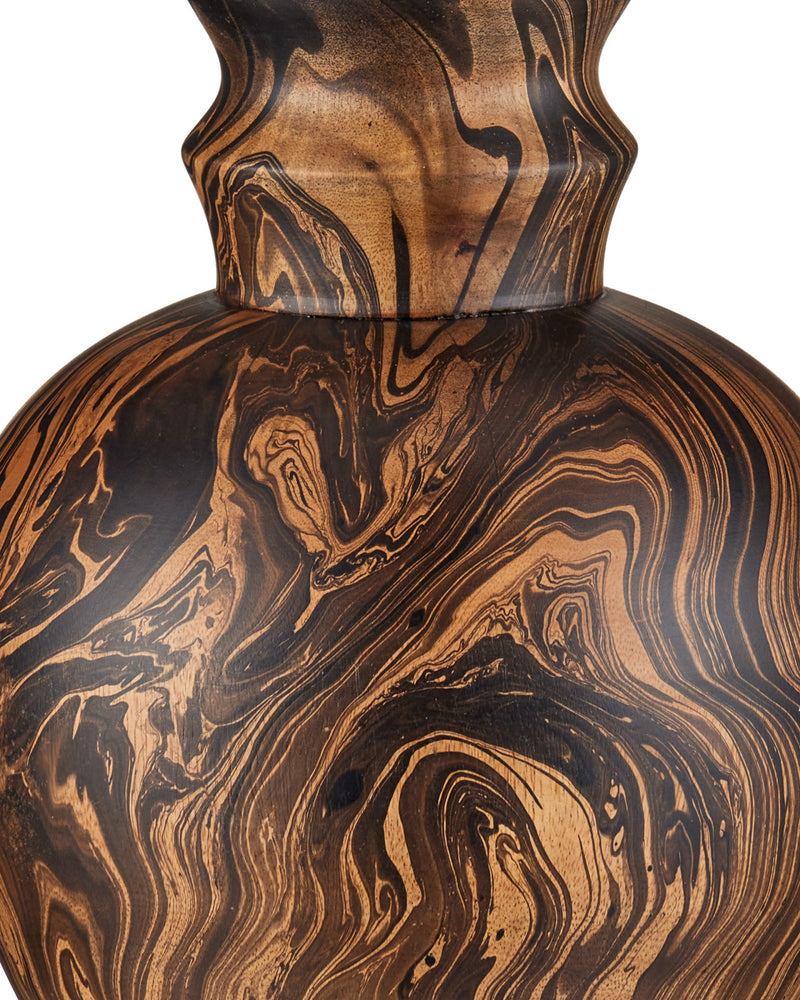 Carterton Table Lamp in Marbleized Brown