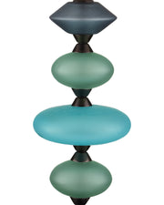 Nereid Table Lamp in Blue / Metallic Black