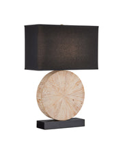 Pinion Table Lamp in Natural / Black