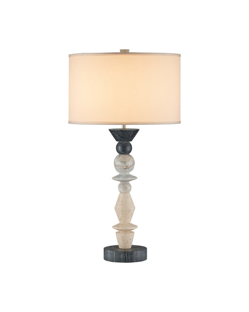 Cairn Table Lamp in Natural / Midnight Black