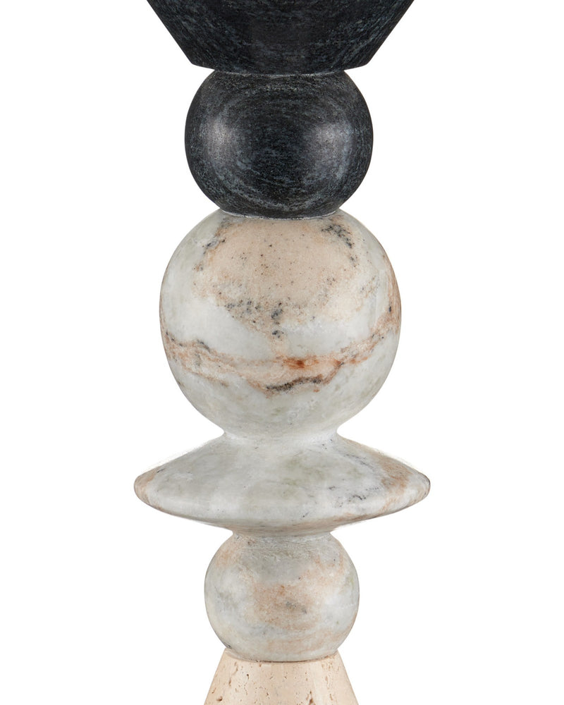 Cairn Table Lamp in Natural / Midnight Black