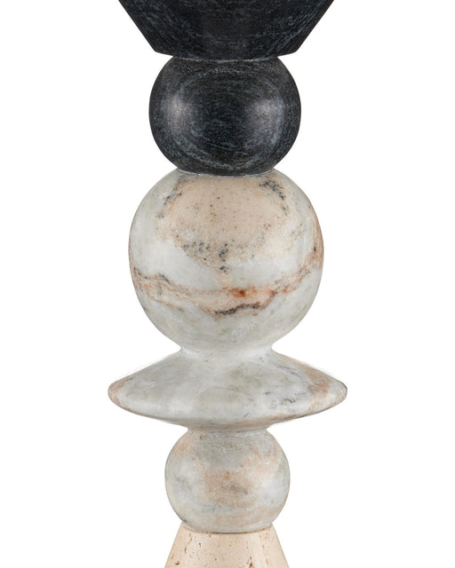 Cairn Table Lamp in Natural / Midnight Black