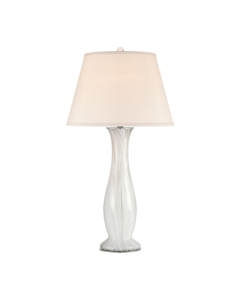 Penna Table Lamp in Light Gray / Off-White
