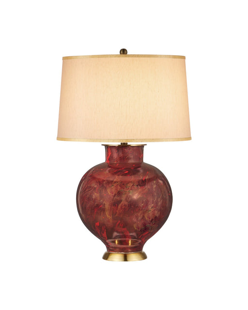 Lutz Table Lamp in Dark Red / Gold