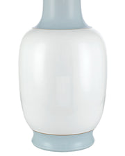 Kora Large Table Lamp in White / Light Blue / Brushed Brass