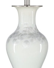 Crystalline Table Lamp in Off-White / Clear