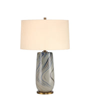 Rivulet Table Lamp in Marbleized Gray