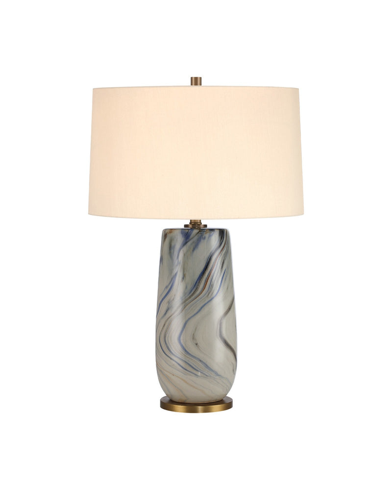 Rivulet Table Lamp in Marbleized Gray