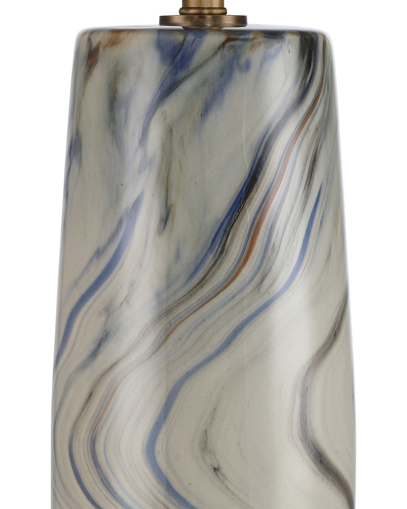 Rivulet Table Lamp in Marbleized Gray