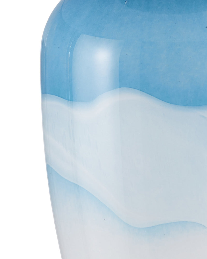 Heaven Table Lamp in Cloudy Blue / Nickel