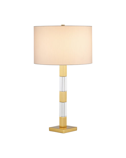 Toshiro Table Lamp in Clear / Satin Brass