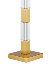 Toshiro Table Lamp in Clear / Satin Brass