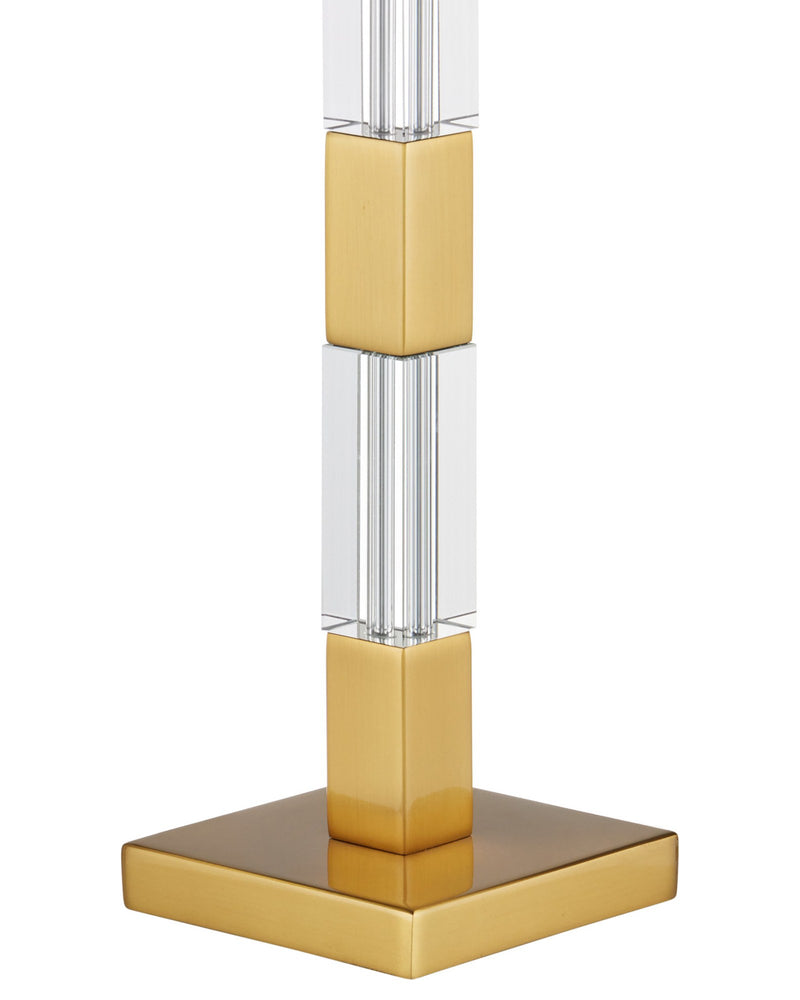 Toshiro Table Lamp in Clear / Satin Brass