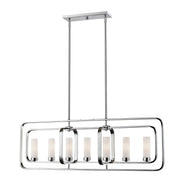 Aideen 7 Light 42.25" Linear Pendant in Chrome