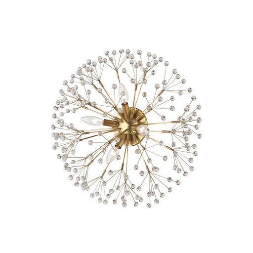 Dunkirk 4-Light Wall Sconce in Aged Brass