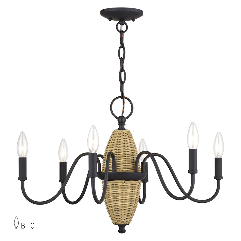 Laurelin 6-Light Chandelier in Bronze