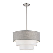 Brookmeade 3-Light Chandelier in Brushed Nickel