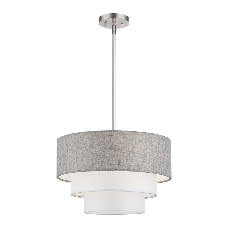 Brookmeade 3-Light Chandelier in Brushed Nickel