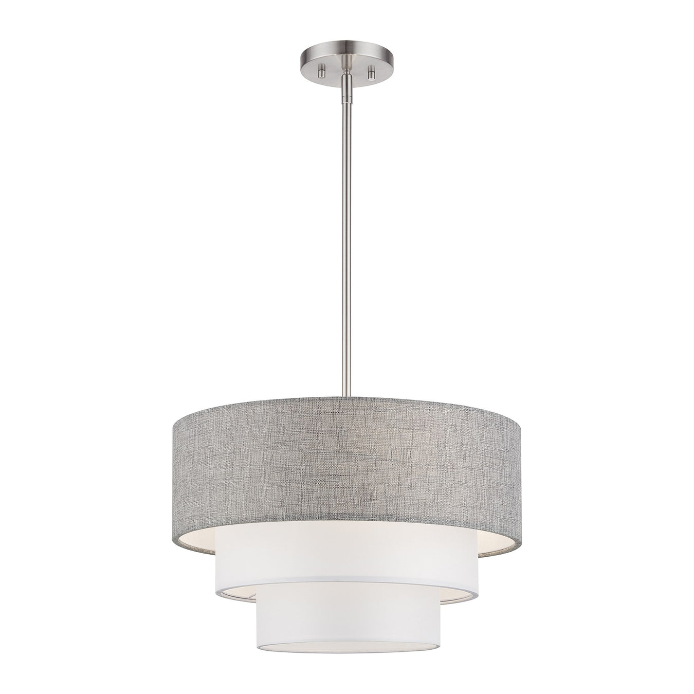 Brookmeade 3-Light Chandelier in Brushed Nickel