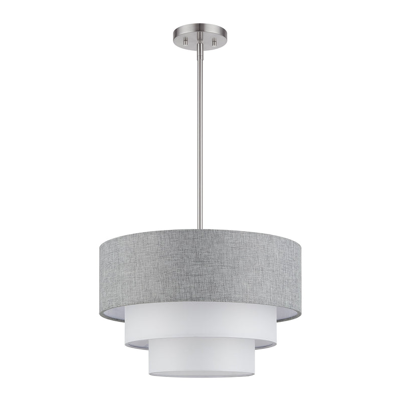Brookmeade 3-Light Chandelier in Brushed Nickel